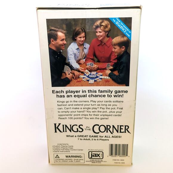 Vintage 1996 KINGS IN THE CORNER Card Game JAX LTD Great Game For All Complete - Picture 2 of 5